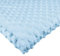 Polyester Meterware Stoff 50x160 cm - Minky Plüschstoff - Flauschiger Fleece für Kinderstoffe (Hellblau)