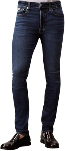 Calvin Klein Herren Jeans Skinny Oil Slick Jean Regen Lv04rb720g