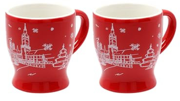 FC Bayern München I Glühweinhaferl I Tassen I 2er Set| Rot
