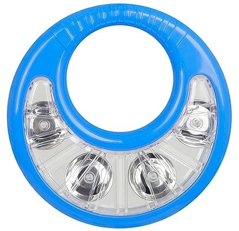 Muuoeou Orff Percussion Instrument Hand Ring Bell Ring KTV Hand Ring Bell Music Toy Tambourine Ring