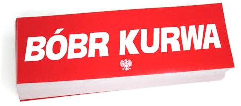 2x Boba Bobr Bober Kurwa Auto Sticker Alte Biber Polen Outdoor rechteckig Aufkleber Rot Weiß