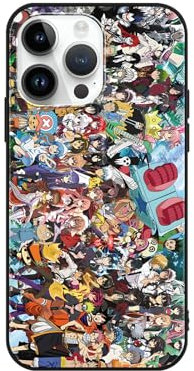 LOWBDGFU Custodia per Apple iPhone X/XS 5.8 Pollici, Phone Case Anime One Piece Dragon Ball Naruto Attack on Titan Motivo Manga Character Antiurto Protezione Case Flessibile TPU Silicone Cover Bumper