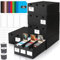 AOBOPLE Karten Box für 15000+ Trading Card,Sammelkarten-Aufbewahrungsbox mit 48 Kartenteiler,Etiketten Klebeband und Schubladen,Sammelkarten Box Trading Card Box für TCG,MTG,PTCG,Sports Karten