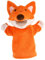 ibasenice Krähe Handpuppe Kinderspielzeug Plüsch-Handpuppe Fuchs Affenpuppe Adler-Verzierungen interaktives Puppen Toy dekoratives Fingerspielzeug Fingerpuppen Orange