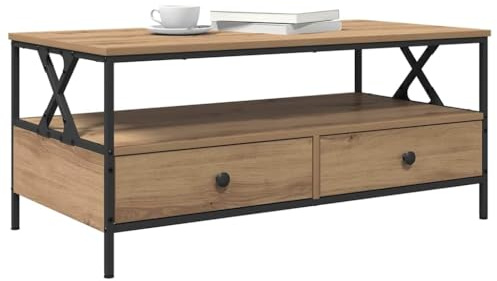 vidaXL Couchtisch Artisan-Eiche 100 x 51 x 45 cm Holzwerkstoff