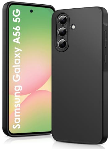 ICEDIO Soft Silikon Hülle für Samsung Galaxy A56 5G 6.7″(2025) | Soft-Touch Oberfläche, Hautfreundliches Silikon, Anti-Fingerabdruck, Stoßfest, Erhöhter Kamerarahmen, Passgenaue Aussparungen