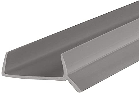 STEIGNER Küchenleiste Abdichtungsprofil für Küchensockel 18mm / 19mm, 2m Dichtprofil Grau