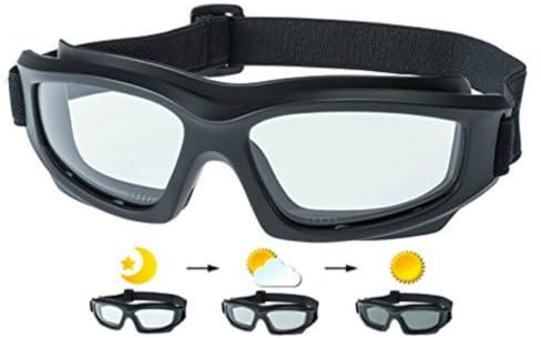 Get Lost Helmets Motorradfahrbrille: Strapazierfähige Reitbrille, kein Schaumstoff-Design, mit Hartschale, Mikrofaser-Reinigungstuch und Tasche im Lieferumfang enthalten