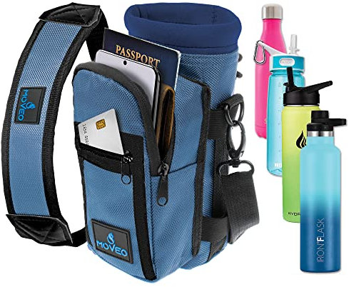 Moveo Trinkflasche All-in-One – Frucht-Infuser – Mixer-Flasche – 750 ml, 482 ml, 473 ml – Hellblau – Polyester – wiederverwendbar – Erwachsene – Outdoor-Aktivitäten, Sport, Reisen