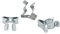WITTKOWARE Tool Clips, Federklemmen aus Federstahl, verzinkt, geschlossen, Spannbereich Ø 6-7mm, 10 Stück