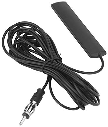 Hochwertige Universal Auto Fm Radio Antenne Aus Robustem Kunststoff Mit Patch Windschutzscheibenhalterung 5M Kabel Für Zuverlässigen Empfang Im Fahrzeug, Ideal Innen Und Außennutzung, Passend Alle