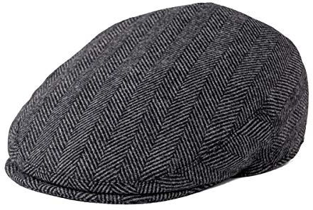 FEINION Herren Woll-Tweed Newsboy Ivy Cap Gatsby Golf Flat Hat