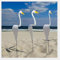Mgsiko Wirbelvogel - Weiß Flamingo Vogel-stecker PVC Standstab Gartendeko Gartenstecker aus Wirbelvogel, dem Flamingo-Windspinner, den Windskulpturen Kunst, 40cm