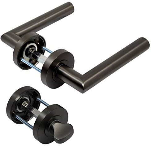 Türbeschlag 1693-J R WC Anthrazit Türklinke Türdrücker Türgriff