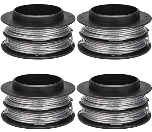 Eyoloty 2930507 Doppelfadenspule Ø2mm für Greenworks 40V 80V Rasentrimmeren | Ersatzfadenspule 4,8 Meter Gesamtlänge für Greenworks Rasentrimmer 40V 80V GST1246 GD40BC GD40BCK2x GD40BCB Serie,4 Spulen