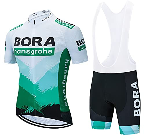HOMTOL Fahrradtrikot Set Herren Kurzarm Trikot Herrentrikot Radhose Radtrikot Fahrradbekleidung Schnelltrocknend Atmungsaktiv mit 3D Sitzpolster für Rennrad MTB