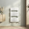 Heilmetz Bathroom Radiator Towel Rail, White Heated Towel Rail 800 x 450 mm Flat Panel Towel Radiator Towel Warmer Modern Central Heating Space Saving Radiators for Bathroom