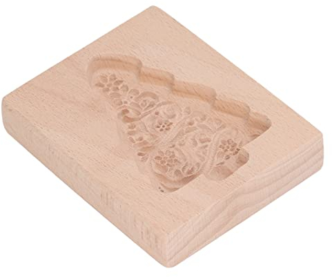 Shortbread Mould, Cookie Cutters, Wooden Gingerbread Biscuit Mould Christmas Cookie Cutters Cookie Stamps Christmas Cookie Cutter Set for Christmas Party