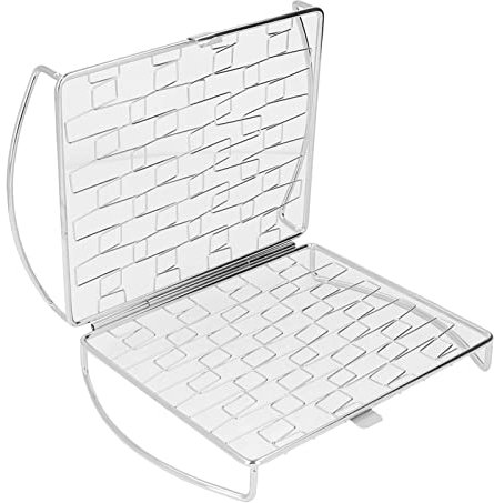 Klappbarer Lagerfeuergrill, Tragbarer Camping-Grillrost, Edelstahl-Lagerfeuer-Kochgestell für Kompakte Aufbewahrung, BBQ-Grill für Wohnmobil-Camping, Jagdausflug, Bushcraft, Picknicks, Angeln