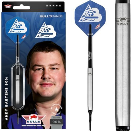 BULL'S Andy Baetens Steel Darts | 90% 20g Softtip Darts | Profi Darts für jeden Spieler