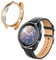 kwmobile Protector Reloj Inteligente Compatible con Samsung Galaxy Watch 3 (41mm) Protector Pantalla Reloj - 2X Carcasa Antigolpes para Esfera Smartwatch - Negro/Oro Rosa