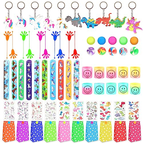 Mezzar Regalini Fine Festa con Confezioni di Articoli Ricordo, 70 Pezzi Dinosauro Gadget Compleanno Bambini, Perfetti per Feste Regali per Ragazzi adatti Ogni Età
