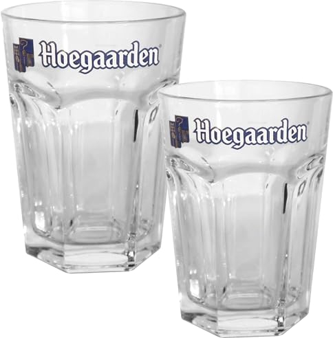 TUFF LUV Hoegaarden Lot de 2 verres à bière belge – Fabriqués pour un plaisir authentique, M105X2