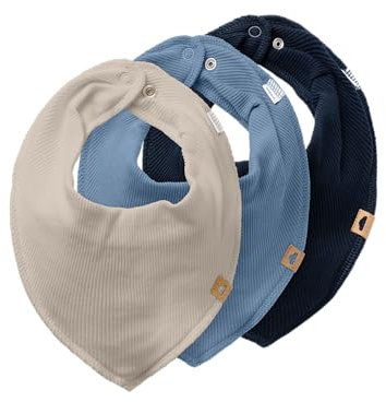 NAME IT NBNYVETTI 3P Scarf BIB NOOS Lätzchen, Dark Sapphire/Pack:w. Coronet Blue + Pure Cashmere, ONE Size (3er Pack)