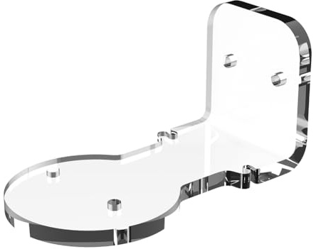 AMZLORD Wandhalterung aus Acryl, kein Bohren/Bohren, Selbstklebende Regal-Kamera-Halterung for Eufy Security Indoor Cam S350