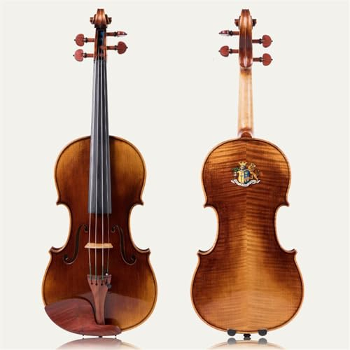 ALFAAL Geige Professionelle, handgefertigte Violine auf Meisterniveau für Erwachsene Solo 4/4