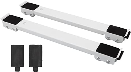 2pcs Furniture Appliance Rollers, Load Bearing Universal Wheel Base Heavy Duty ApplianceRollers for Washing Machines, Refrigerators, Cabinets, (White)