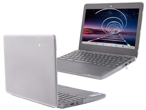 mCover Coque rigide uniquement compatible avec Lenovo 100E Chromebook Gen 4 2024 ~ 2025 11,6 (avec processeur Intel et modèle # 83G*) (ne convient pas aux autres modèles Lenovo) – Transparent