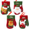 volumoon 4 Stück Bestecktasche Weihnachten, Tischdekoration Weihnachten für Messer, Gabeln und Löffel, Weihnachts Besteckhalter zur Dekoration in Häusern, Hotels, Partys und Einkaufszentren