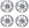 4x Rial Felgen Alufelgen Astorga 7.0Jx17 ET40,5 5x108 polar-silber kompatibel mit FORD C-Max Focus Kuga Galaxy Mondeo Puma Puma ST S-Max Transit To