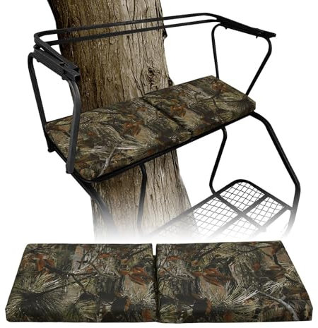 Jagdbaumsitz, Jagdsitzkissen, bequemes Jagdkissen für 2 Personen - Dicker Ersatzbaumsitz faltbar für Jagd Camping Jagd Leiter Baum in