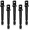 JJUNW 5 Pcs 3/8 Impact Adapter, Black Drill Socket Adapter, Hex Shank Manual Impact Driver for Impact Driver, Automotive Diy, Extension Socket Driver Bits(3/8 * 65mm)