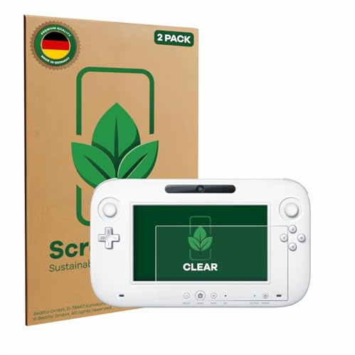 ScreenLeaf Pellicola Protettiva per Nintendo Wii U GamePad (Controller) | 2 Pezzi Chiara Protezione Schermo Made in Germany Antigraffio Proteggi Schermo Case-Friendly