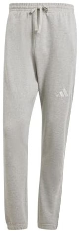 adidas Men's All SZN French Terry Regular Tapered Pant, medium Grey Heather, S Short