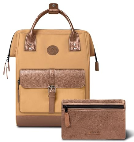Cabaïa Rucksack Damen Adventurer Launceston 18L - Wasserabweisend | Laptopfach 13 · Handgepäck · Weite Öffnung · MOLLE-Taschen · Vegan zertifiziert · Langlebig