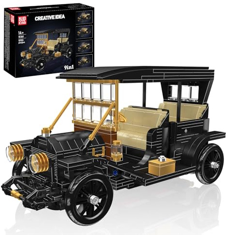 Mould King 10261 Kit de construction de voitures anciennes, plus de 1 290 pièces