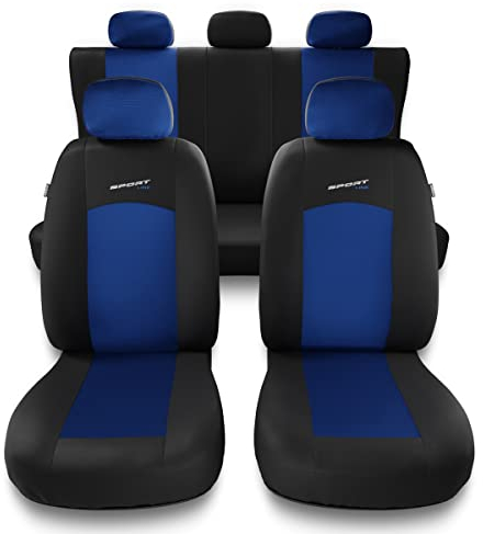 Mossa - Universal Sitzbezüge Auto kompatibel mit Opel Astra F, G, H, J, K, L (1991- ) - Autositzbezüge Schonbezüge für Autositze - S-BL