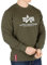 Alpha Industries Herren Basic Sweater Für Sweatshirt, Dark Green, M EU