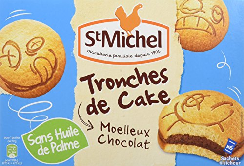 St Michel Tronche de Cake Moelleux Chocolat 175 g - Pack de 9