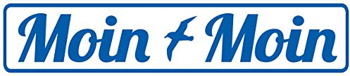 Blechwaren Fabrik Braunschweig GmbH Moin Moin Straßenschild Magnet aus Blech 16x3,5 cm STR-M 46