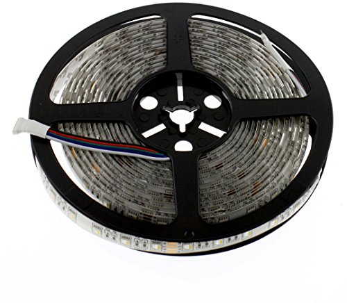 LED RGBW warmweiss (3000K) 4in1 Streifen 24V, 500cm, 60 LEDs/m (300 Stk.), IP65 - 4 Farben in einer LED