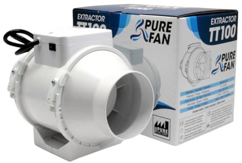 Weedness Axial 220–280 m3/h Ventilateur Tubulaire Puissant à 2 Niveaux 125 mm 280m³/h