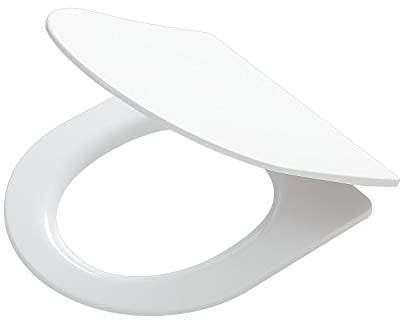 Tiger Toilettensitz Fronteira im Super-Slim-Design, extra-flacher WC-Sitz mit Absenkautomatik und Easy-Clean-Funktion, Duroplast, Edelstahlbefestigung, einfache Montage von oben