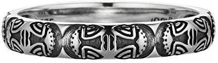 cai Herren Ring 925/- Sterling Silber Mattiert Silbergrau 274270105