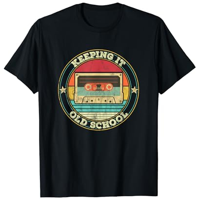 Cassette Tape Music Retro 80s 90s Keeping it Old school T-Shirt
