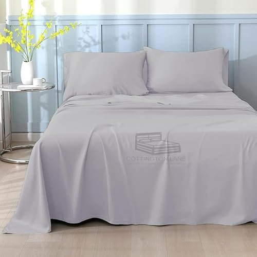 Wohnmobil-Bettlaken, 100 % ägyptische Baumwolle, 182.9x203.2 cm, Premium-Qualität, solide mit 15.2–25.4 cm tiefen Taschen, Premium-Qualität Custom Rv Sheer ets Best RV Blätter